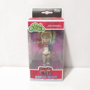 Funko Rock Candy Suicide Squad HARLEY QUINN With Bat Rainbow Hair Vinyl DC NIB